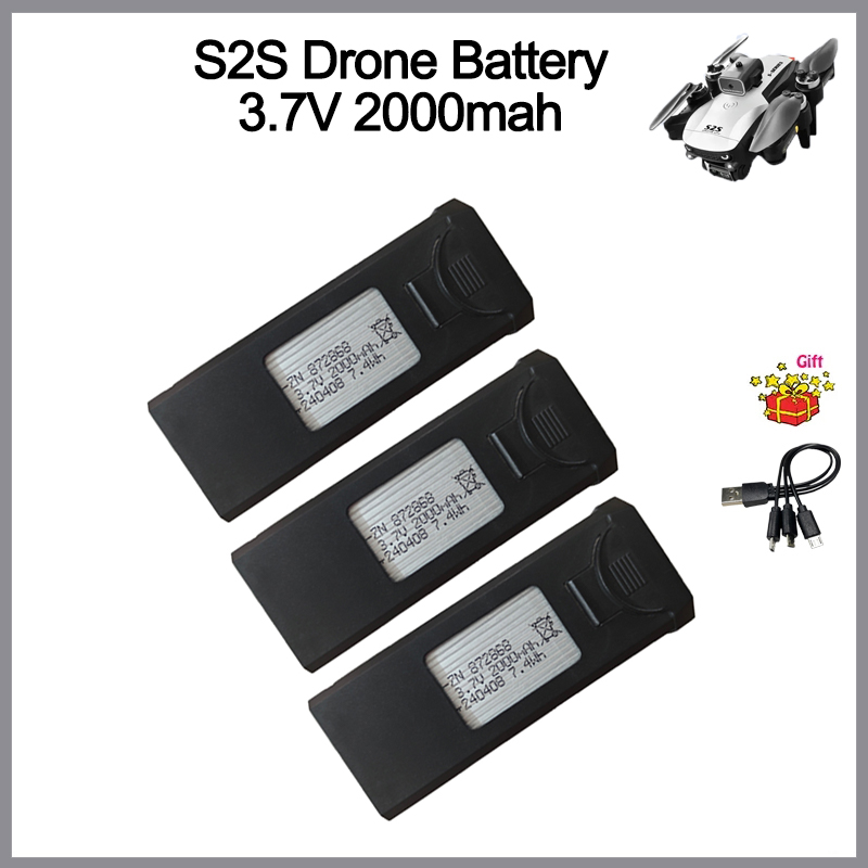 S2S Drone Battery 3.7V 2000mAh - Eachine Drone E58 recension och pris
