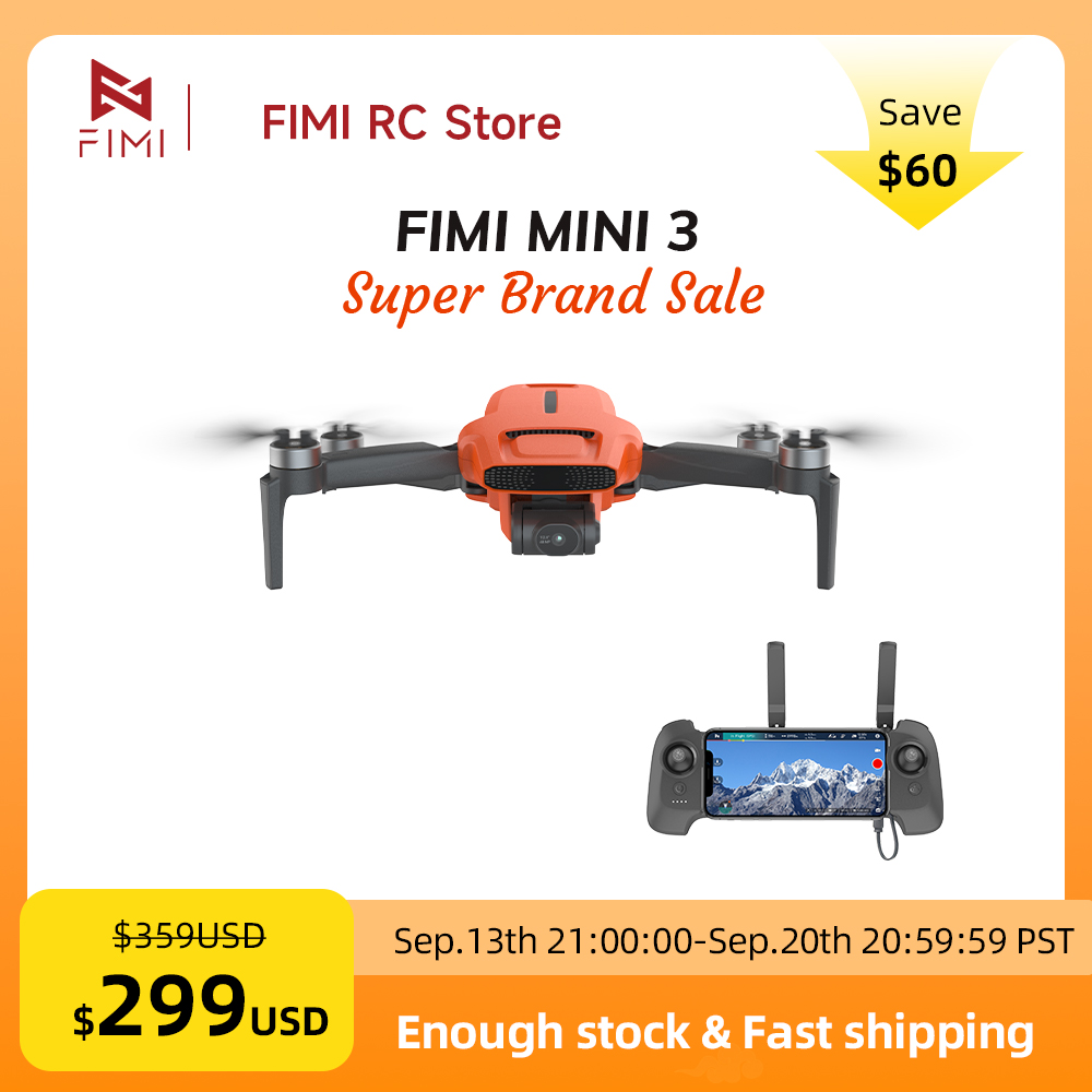 FIMI MINI 3 Camere Drone 4K 60 - Drone Gimbal 3 Axis recension och pris